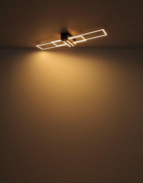 Globo 67208-40N - LED Stropné svietidlo DAKARI LED/40W/230V 3000K 25x100 cm čierna