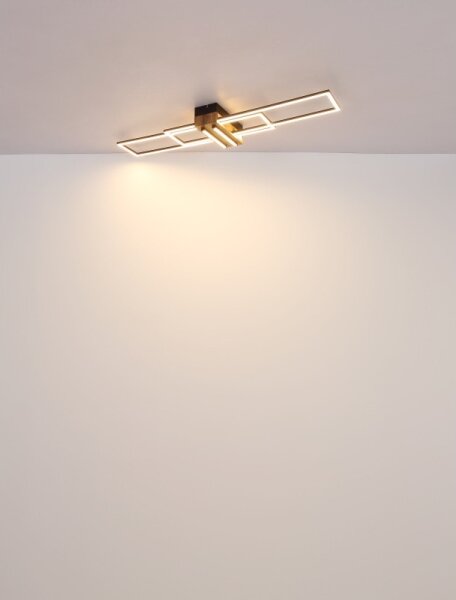 Globo 67208-40N - LED Stropné svietidlo DAKARI LED/40W/230V 3000K 25x100 cm čierna