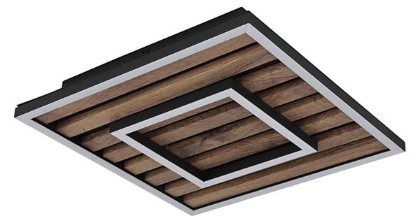 Globo 67345D - LED stropné svietidlo WOODY LED/18W/230V 3000K 30x30 cm