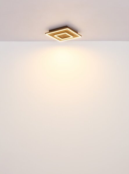 Globo 67345D - LED stropné svietidlo WOODY LED/18W/230V 3000K 30x30 cm