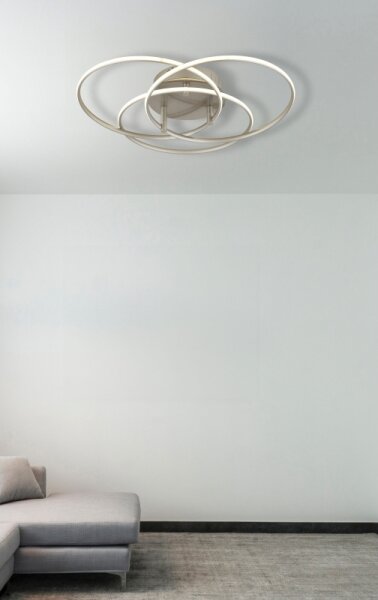 Globo 67355-40N - LED Stropné svietidlo KOMBOS 40W/230V pr. 45,6 cm matný chróm
