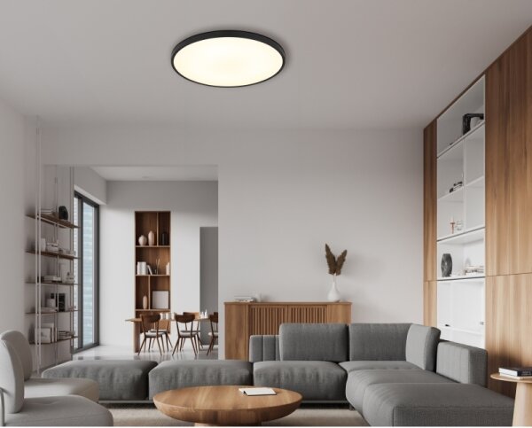 Globo 41566-32S - LED Stropné svietidlo NIELSEN LED/32W/230V pr. 40 cm čierna
