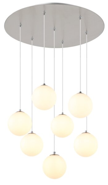 Globo 56140-7H - LED Luster na lanku RIHA 7xG9/3,5W/230V biela