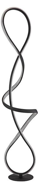 Globo 67341SS - LED Stojacia lampa SWIRL LED/36W/230V čierna