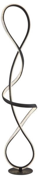Globo 67341SS - LED Stojacia lampa SWIRL LED/36W/230V čierna