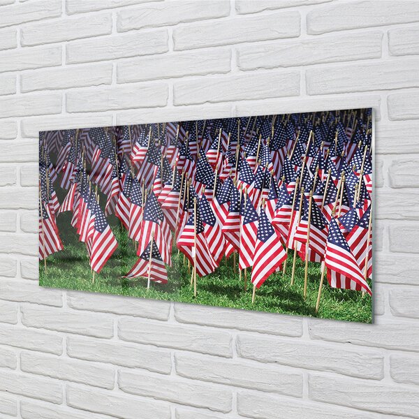 Obraz plexi Usa vlajky 100x50 cm 2 Prívesky