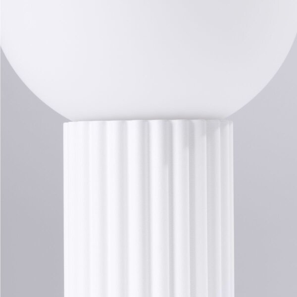 Sollux SL.1711 - Stolná lampa HALO 1xG9/8W/230V pr. 12 cm biela