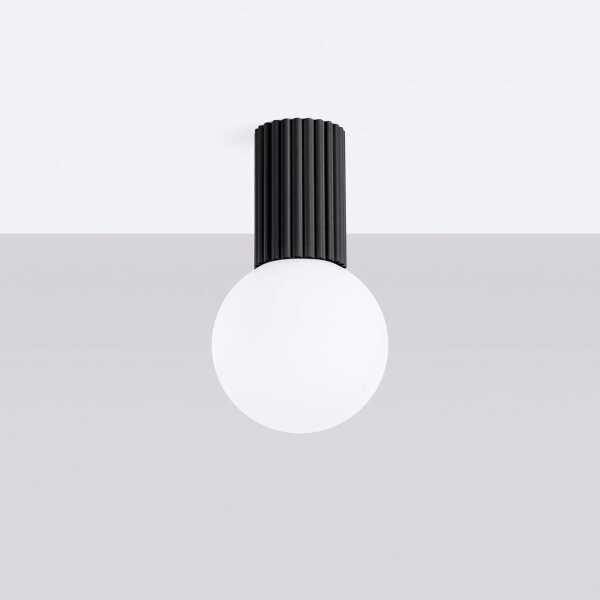 Sollux SL.1713 - Kúpeľňové stropné svietidlo HALO 1xG9/8W/230V IP44 čierna