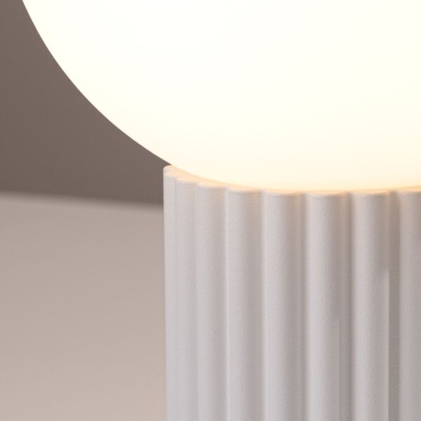 Sollux SL.1711 - Stolná lampa HALO 1xG9/8W/230V pr. 12 cm biela