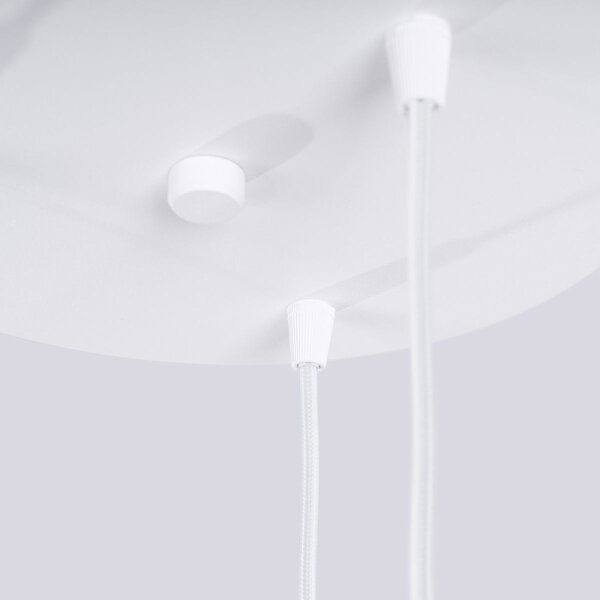 Sollux SL.1710 - Luster na lanku HALO 3xG9/8W/230V pr. 25 cm biela
