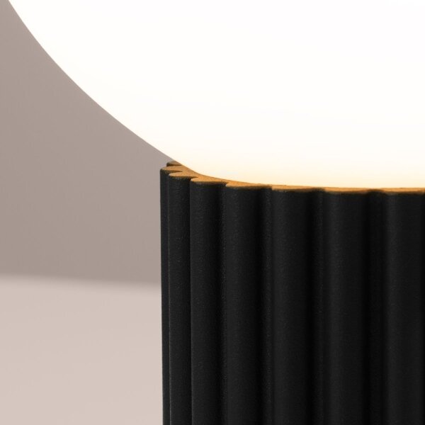 Sollux SL.1716 - Stolná lampa HALO 1xG9/8W/230V pr. 12 cm čierna
