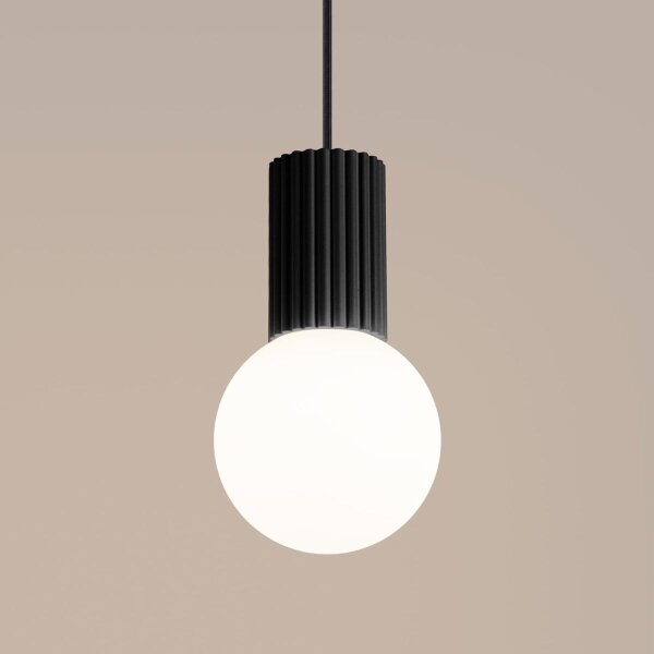 Sollux SL.1714 - Luster na lanku HALO 1xG9/8W/230V pr. 12 cm čierna