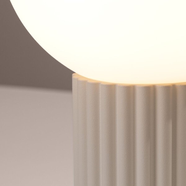 Sollux SL.1721 - Stolná lampa HALO 1xG9/8W/230V pr. 12 cm krémová