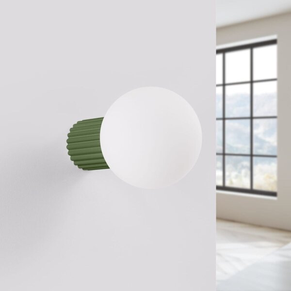 Sollux SL.1722 - Kúpeľňové nástenné svietidlo HALO 1xG9/8W/230V IP44 zelená