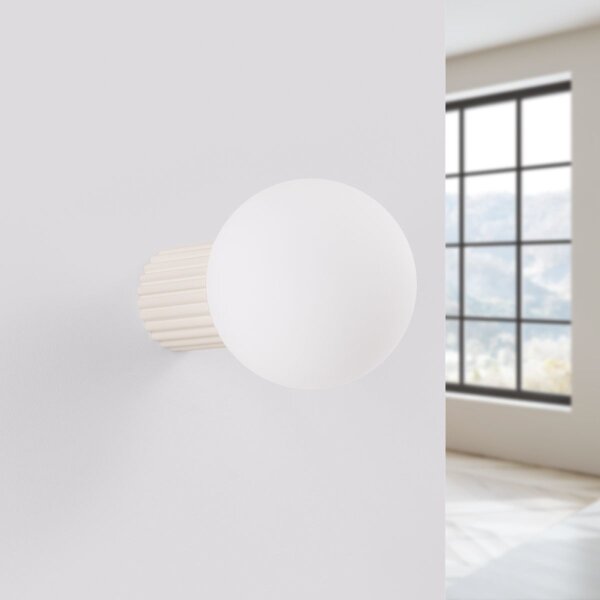 Sollux SL.1717 - Kúpeľňové nástenné svietidlo HALO 1xG9/8W/230V IP44 krémová