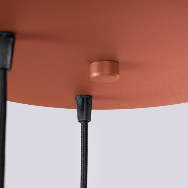 Sollux SL.1730 - Luster na lanku HALO 3xG9/8W/230V pr. 25 cm oranžová