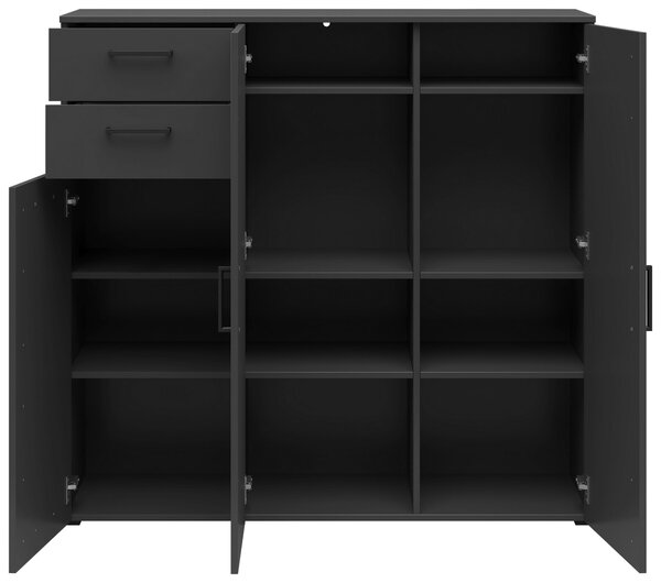 KOMODA, grafitová, 120/115/40 cm Carryhome - Komody