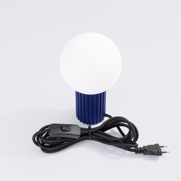 Sollux SL.1741 - Stolná lampa HALO 1xG9/8W/230V pr. 12 cm modrá