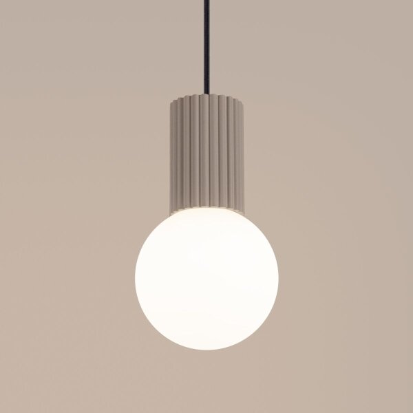 Sollux SL.1744 - Luster na lanku HALO 1xG9/8W/230V pr. 12 cm béžová