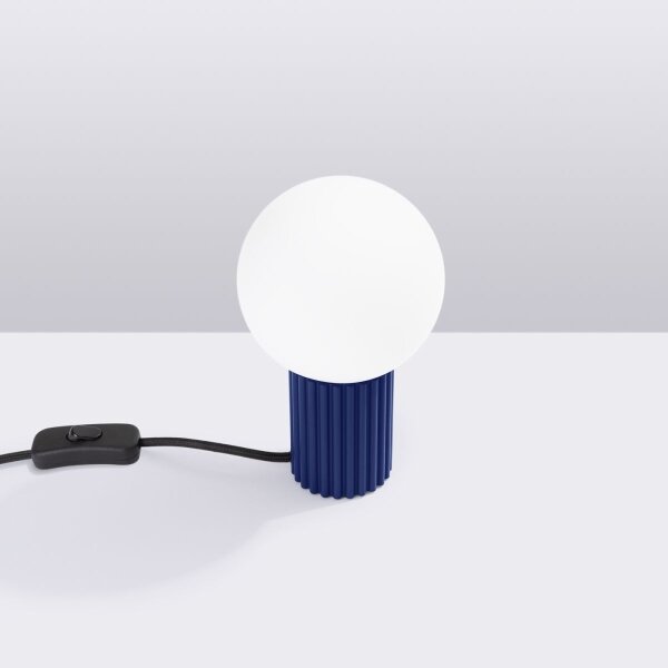 Sollux SL.1741 - Stolná lampa HALO 1xG9/8W/230V pr. 12 cm modrá