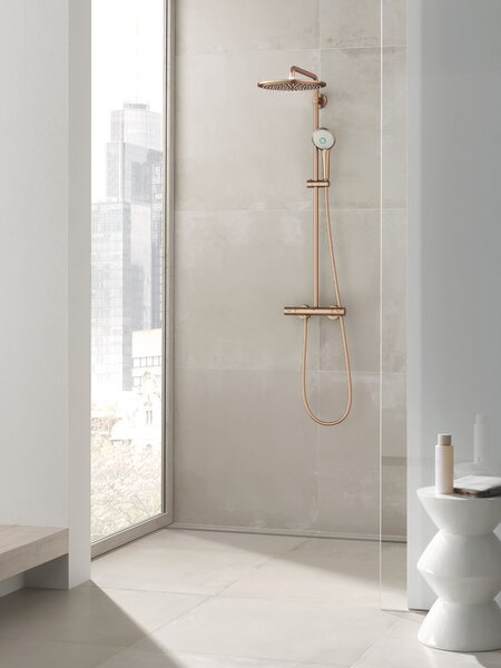 GROHE Euphoria System 310 - Sprchový systém s termostatom na stenu, kartáčovaný Warm Sunset 26075DL0