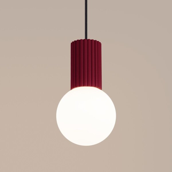 Sollux SL.1749 - Luster na lanku HALO 1xG9/8W/230V pr. 12 cm červená