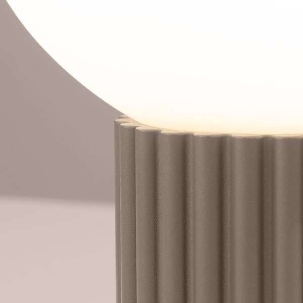Sollux SL.1746 - Stolná lampa HALO 1xG9/8W/230V pr. 12 cm béžová