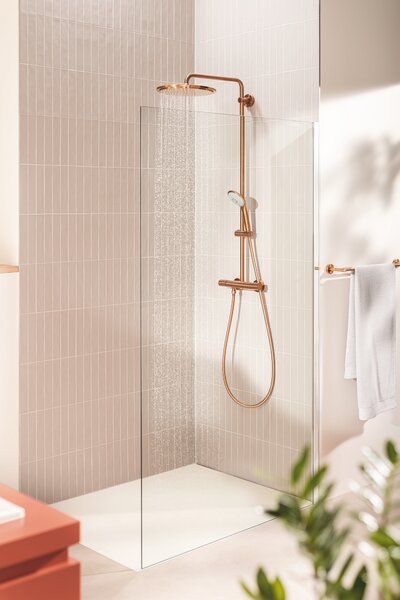 GROHE Euphoria System 310 - Sprchový systém s termostatom na stenu, kartáčovaný Warm Sunset 26075DL0
