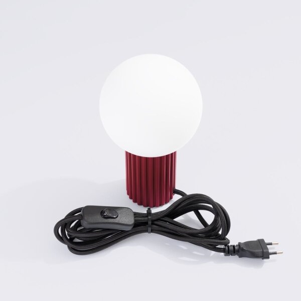 Sollux SL.1751 - Stolná lampa HALO 1xG9/8W/230V pr. 12 cm červená