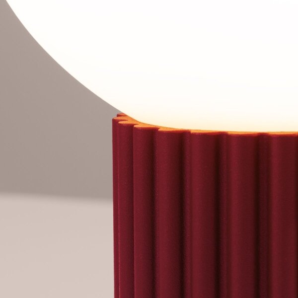 Sollux SL.1751 - Stolná lampa HALO 1xG9/8W/230V pr. 12 cm červená