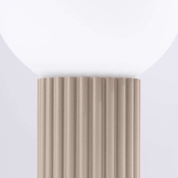 Sollux SL.1746 - Stolná lampa HALO 1xG9/8W/230V pr. 12 cm béžová