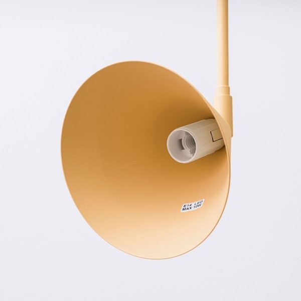 Sollux SL.1698 - Nástenná lampa NOX 1xE14/10W/230V zlatá