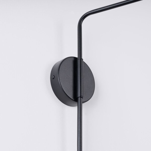 Sollux SL.1697 - Nástenná lampa NOX 1xE14/10W/230V čierna