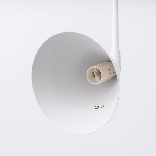 Sollux SL.1696 - Nástenná lampa NOX 1xE14/10W/230V biela