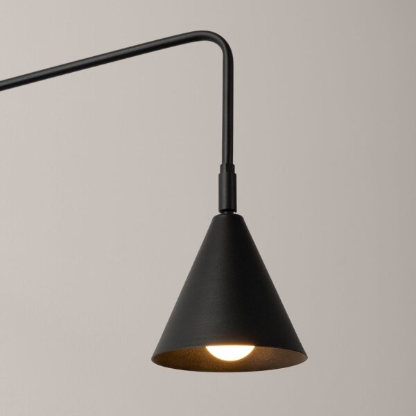 Sollux SL.1697 - Nástenná lampa NOX 1xE14/10W/230V čierna