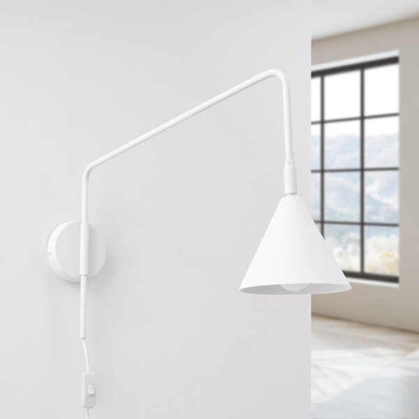 Sollux SL.1696 - Nástenná lampa NOX 1xE14/10W/230V biela