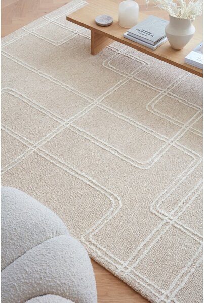 Béžový ručne tkaný vlnený koberec 120x170 cm Ada – Asiatic Carpets