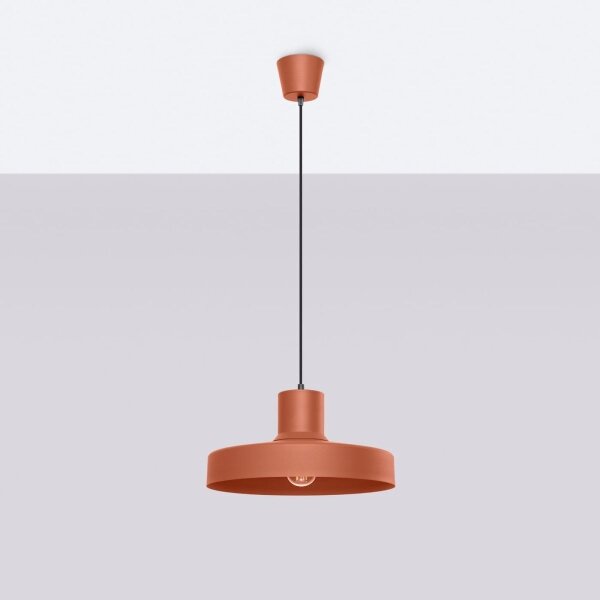 Sollux SL.1706 - Luster na lanku BILO 1xE27/15W/230V pr. 35 cm oranžová