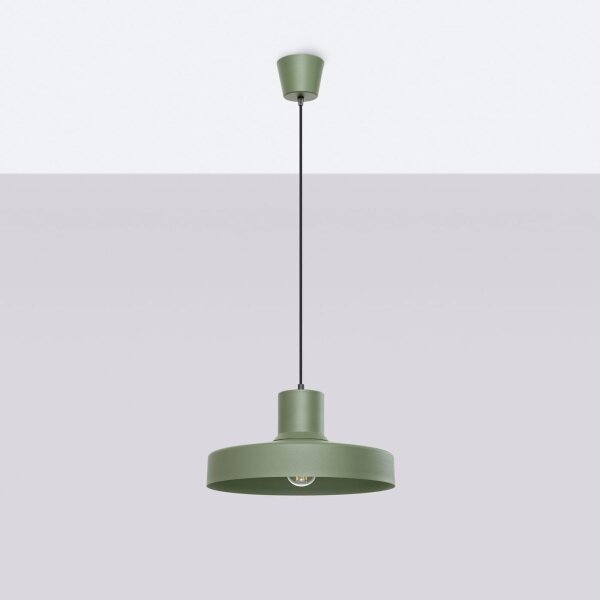 Sollux SL.1705 - Luster na lanku BILO 1xE27/15W/230V pr. 35 cm zelená