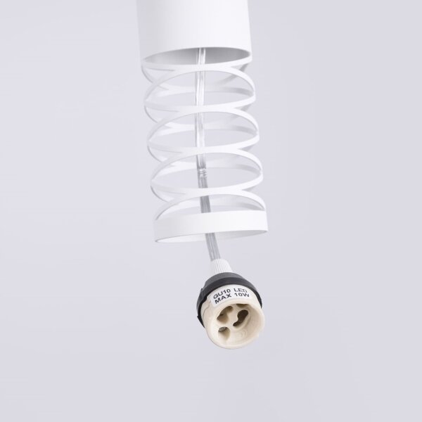 Sollux SL.1686 - Luster na lanku LAMI 1xGU10/10W/230V biela