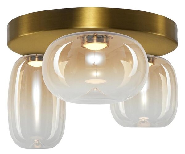LED Stropné svietidlo VASO LED/12W/230V pr. 42 cm zlatá/dymová