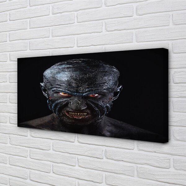 Obraz canvas Strašná plešatý postava s červenými očami 100x50 cm