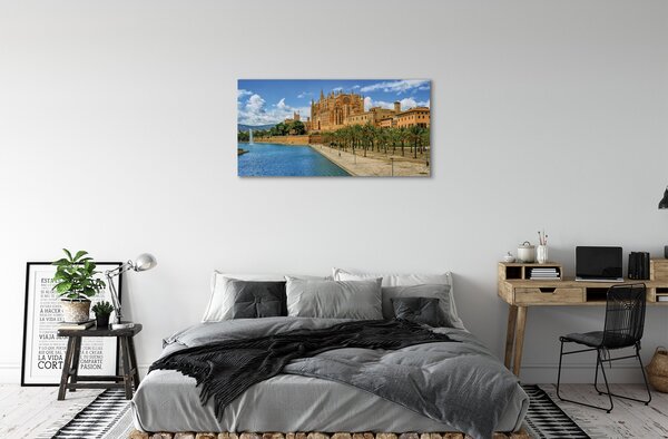 Obraz na plátne Španielsko gotická katedrála palma 100x50 cm