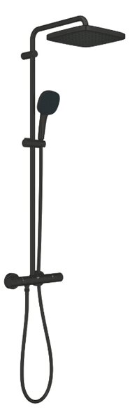 GROHE Vitalio Comfort 250 - Sprchový systém s termostatom na stenu, čierna matná 266962431