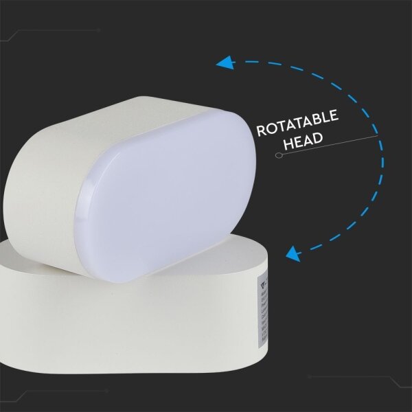LED Vonkajšia flexibilná nástenné svietidlo LED/5W/230V 4000K IP65 biela