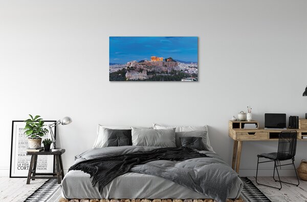 Obraz na plátne Grécko Panorama v Aténach 100x50 cm