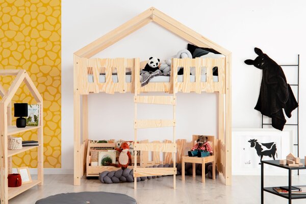 Adeko Detská vyvýšená posteľ domček ZIPPO PA Veľkosť spacej plochy: 160x70 cm