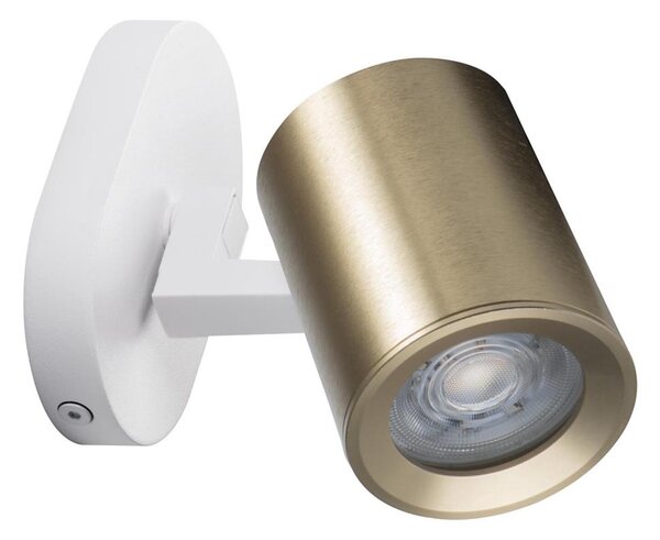 Kanlux 38964 - Nástenné bodové svietidlo LAURIN 1xGU10/10W/230V mosadz/biela