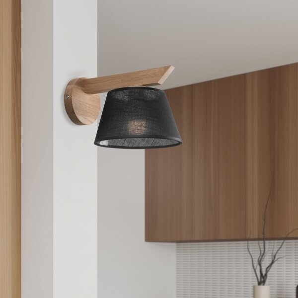 Brilagi - LED Nástenné svietidlo ANTHONY 1xE14/40W/230V dub/čierna