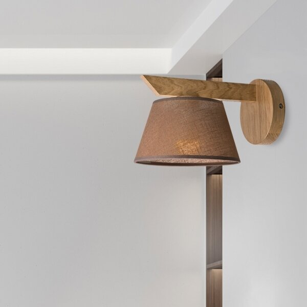 Brilagi - LED Nástenné svietidlo ANTHONY 1xE14/40W/230V dub/hnedá